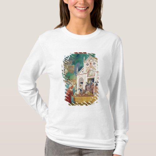 St Clare Embraces the Body of St Francis T_Shirt