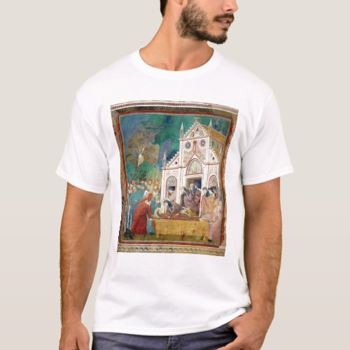 St Clare Embraces the Body of St Francis T_Shirt