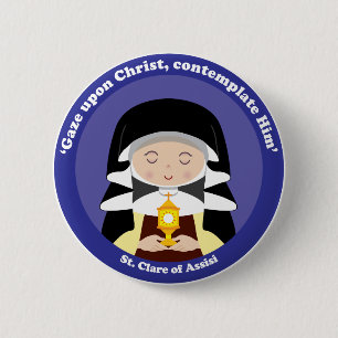 St. Clare of Assisi Button