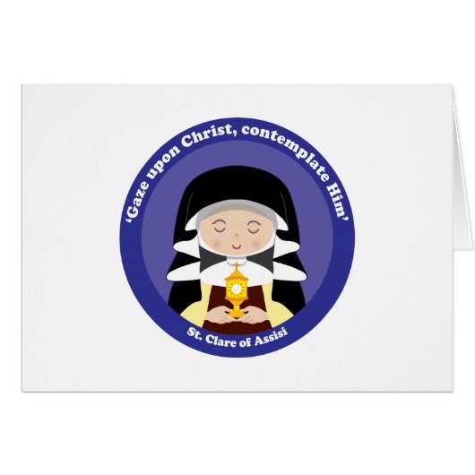 St. Clare of Assisi Cards (Front Horizontal)