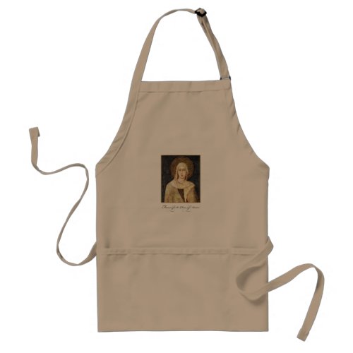 St Clare of Assisi Feast Day Blessings Adult Apron