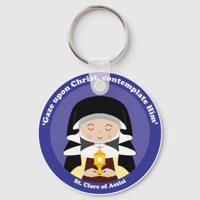 St. Clare of Assisi Keychain (Front)