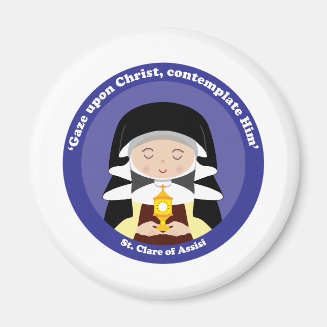 St. Clare of Assisi Magnet (Front)