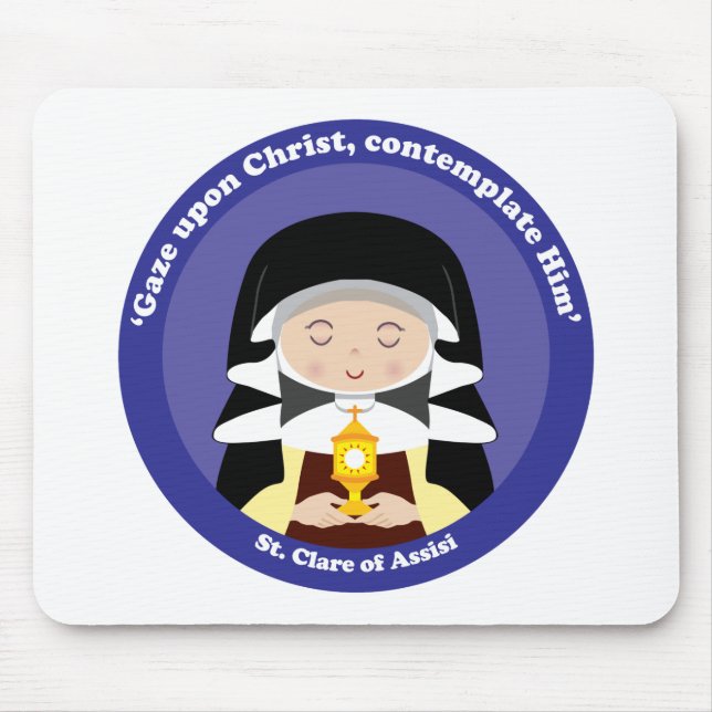 St. Clare of Assisi Mouse Pad (Front)