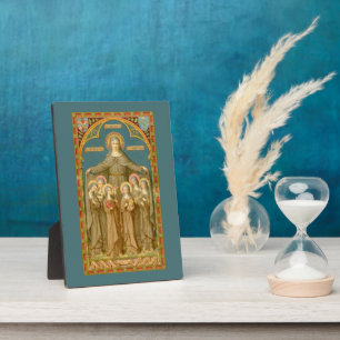 St. Clare of Assisi & Nuns (SAU 027) 5"x7" Plaque