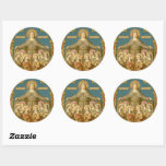 St. Clare of Assisi &amp; Nuns (SAU 027) Classic Round Sticker