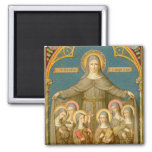 St. Clare of Assisi &amp; Nuns (SAU 027) Magnet