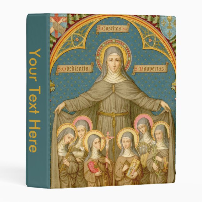 St. Clare of Assisi & Nuns (SAU 027) Mini Binder (Front/Spine)