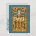 St. Clare of Assisi &amp; Nuns (SAU 027) Postcard