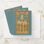St. Clare of Assisi &amp; Nuns (SAU 027) (Style #2) Pocket Folder