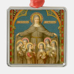 St. Clare of Assisi &amp; Nuns (SAU 27) Metal Ornament