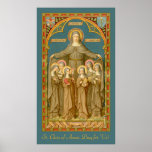 St. Clare of Assisi &amp; Nuns (SAU 27) Poster
