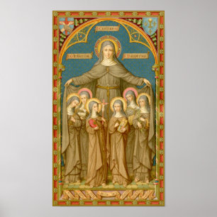 St. Clare of Assisi & Nuns (SAU 27) Poster