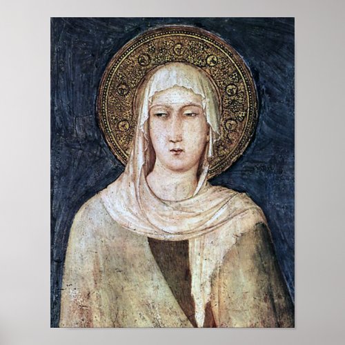ST CLARE OF ASSISI POSTER