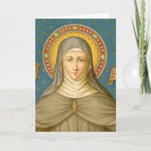 St Clare of Assisi SAU 027 Greeting Card