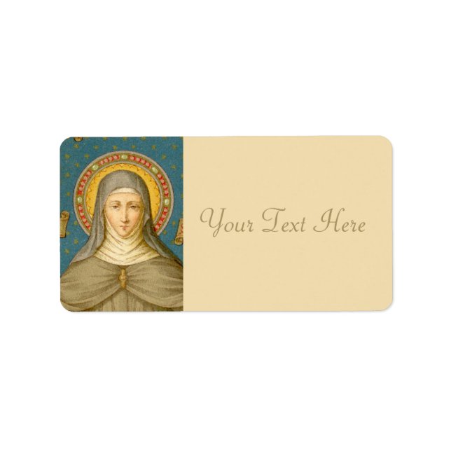 St. Clare of Assisi (SAU 027) Label (Front)