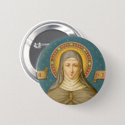 St Clare of Assisi SAU 027 Pinback Button