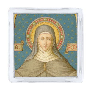 St. Clare of Assisi (SAU 027) Silver Finish Lapel Pin