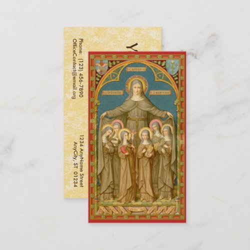 St Clare of Assisi SAU 027 Standard Business Card