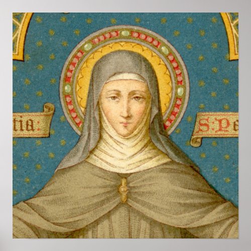 St Clare of Assisi SAU 27 16x16 or smaller Poster