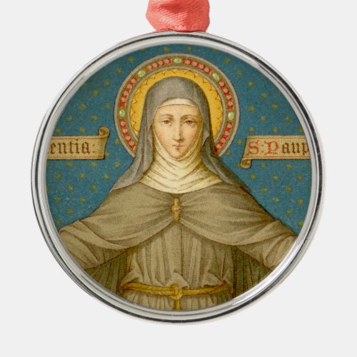St Clare of Assisi SAU 27 Metal Ornament