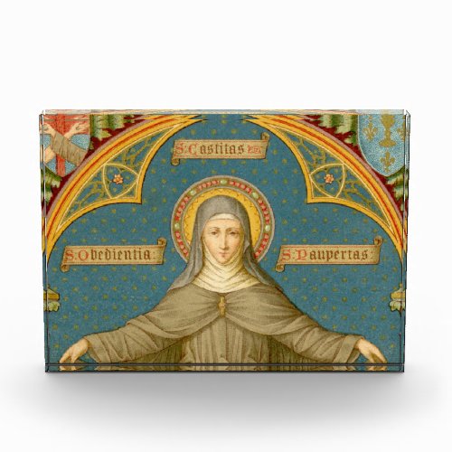 St Clare of Assisi  Scrolls of Vows SAU 027 Photo Block