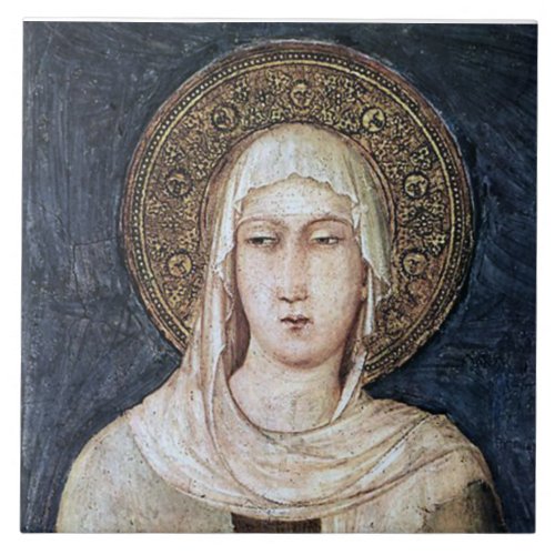ST CLARE OF ASSISI TILE