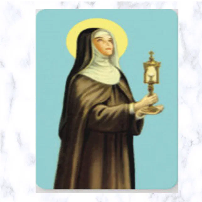 St Clare Prayer Card | Zazzle