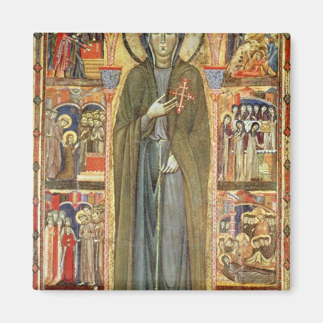 St. Clare with Scenes from her Life Magnet (Front)