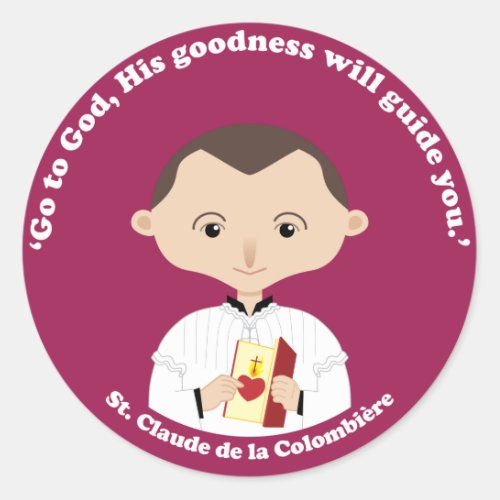 St Claude La Colombiere Classic Round Sticker