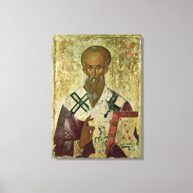 St. Clement, 14th-15th century Canvas Print (Front)
