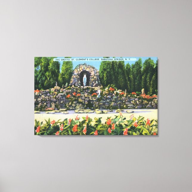 St. Clement's College Grotto Canvas Print (Front)
