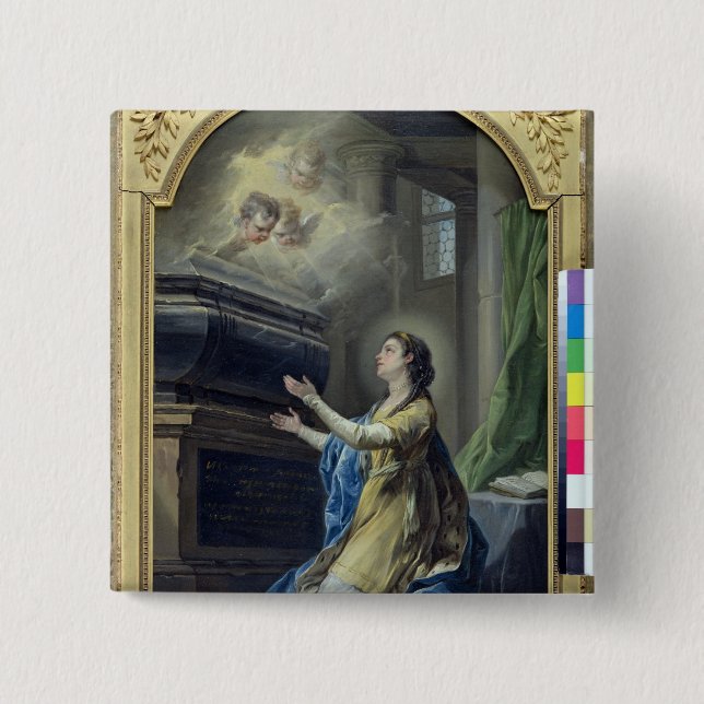 St. Clotilda Pinback Button (Front)