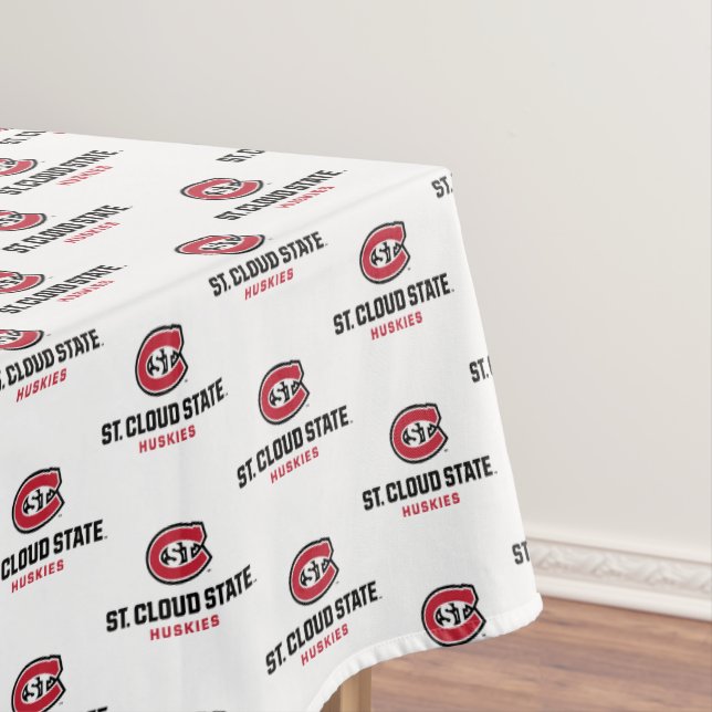 St. Cloud State Huskies Athletic C-Logo Tablecloth (In Situ)