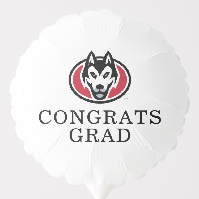 St. Cloud State Huskies Mascot Head Logo Balloon (Front)