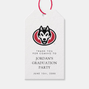 St. Cloud State Huskies Mascot Head Logo Gift Tags
