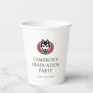 St. Cloud State Huskies Mascot Head Logo Paper Cups