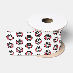 St. Cloud State Huskies Mascot Head Logo Satin Ribbon