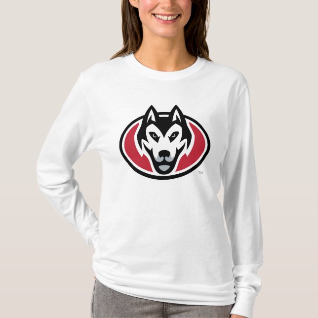 St. Cloud State Huskies Mascot Head Logo T-Shirt (Front)