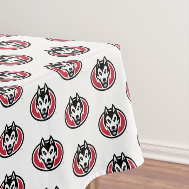 St. Cloud State Huskies Mascot Head Logo Tablecloth (In Situ)