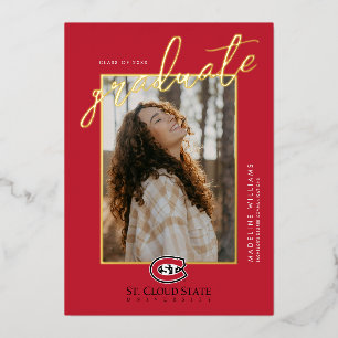 St. Cloud State University C Foil Invitation