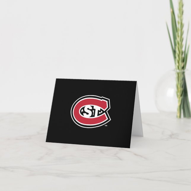 St. Cloud State University C Letterpress Thank You Card (Front)