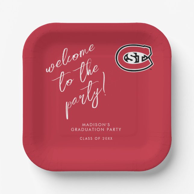 St. Cloud State University C Paper Plates (Front)