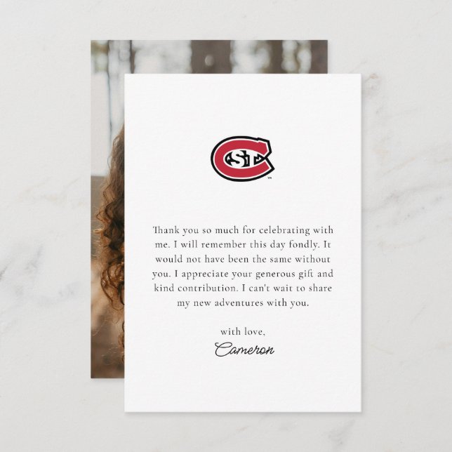 St. Cloud State University C Thank You Card (Front/Back)