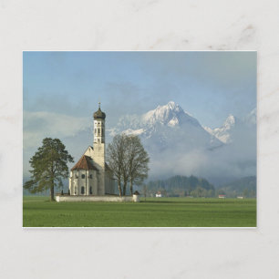 St Coloman Church ,Germany  Holiday Postcard