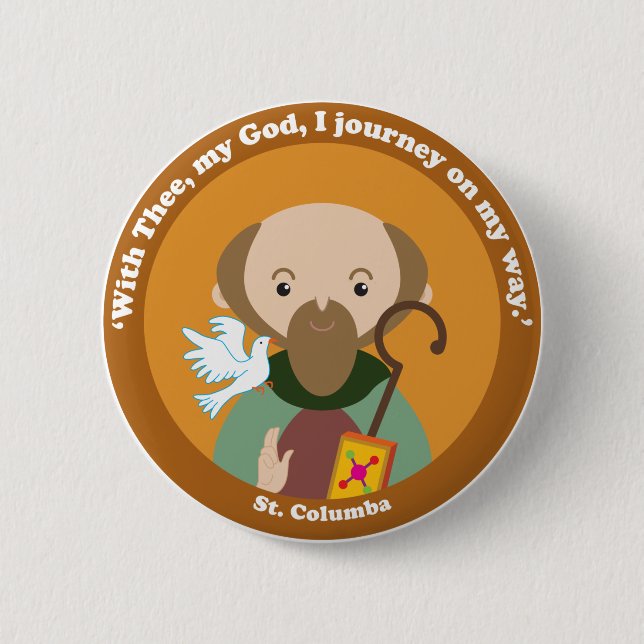 St. Columba Button (Front)