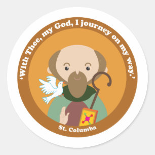 St. Columba Classic Round Sticker