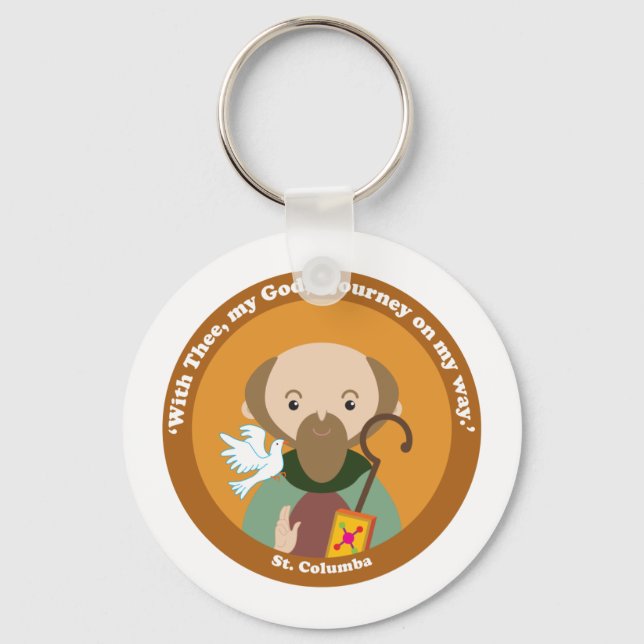 St. Columba Keychain (Front)