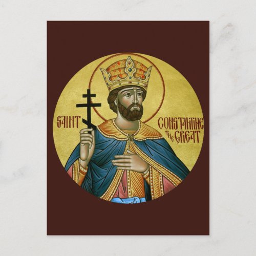 St Constantine the Great Prayer Card
