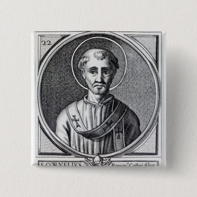 St. Cornelius Pinback Button (Front)
